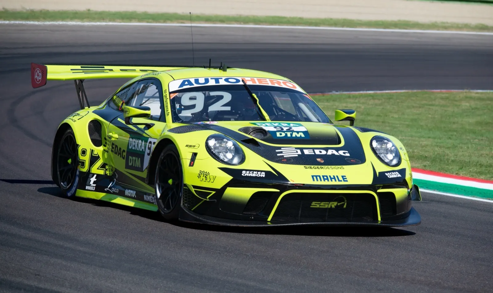 GT car through a corner